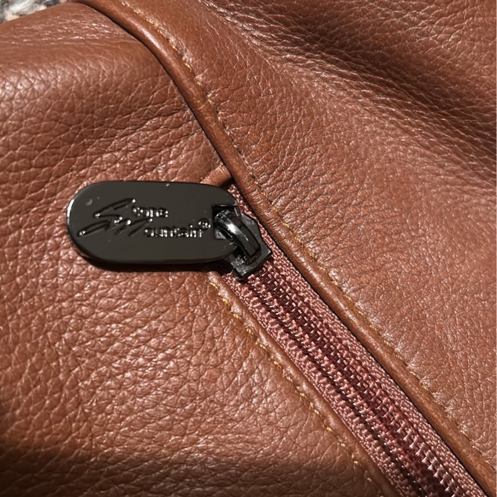 Stone Mountain Shoulder Bag Hampton Hobo pebble brown leather  purse - Picture 4 of 6